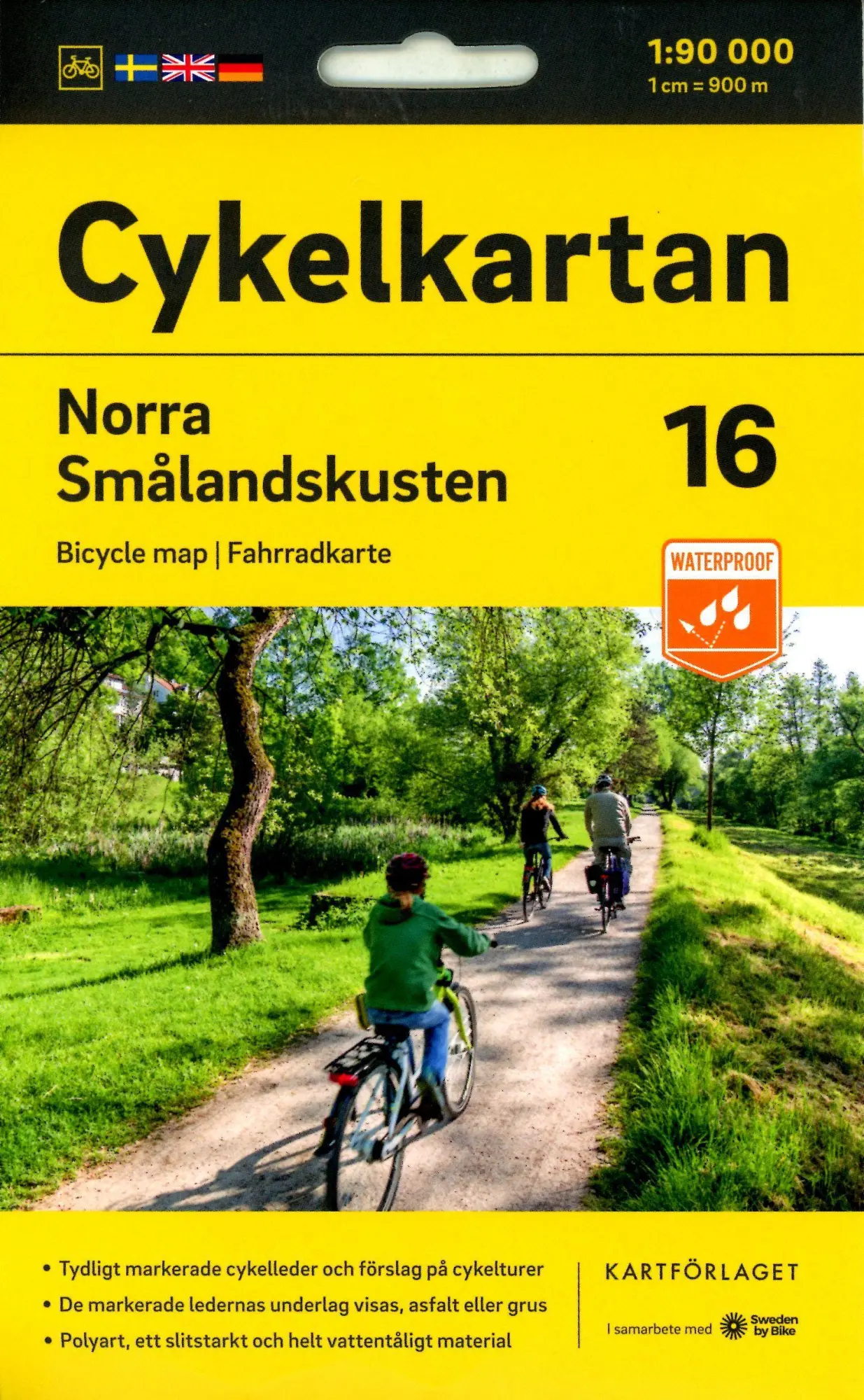 Cover: 9789189427327 | Cykelkartan Blad 16 Norra Smålandskusten 1:90000 | (Land-)Karte | 2023