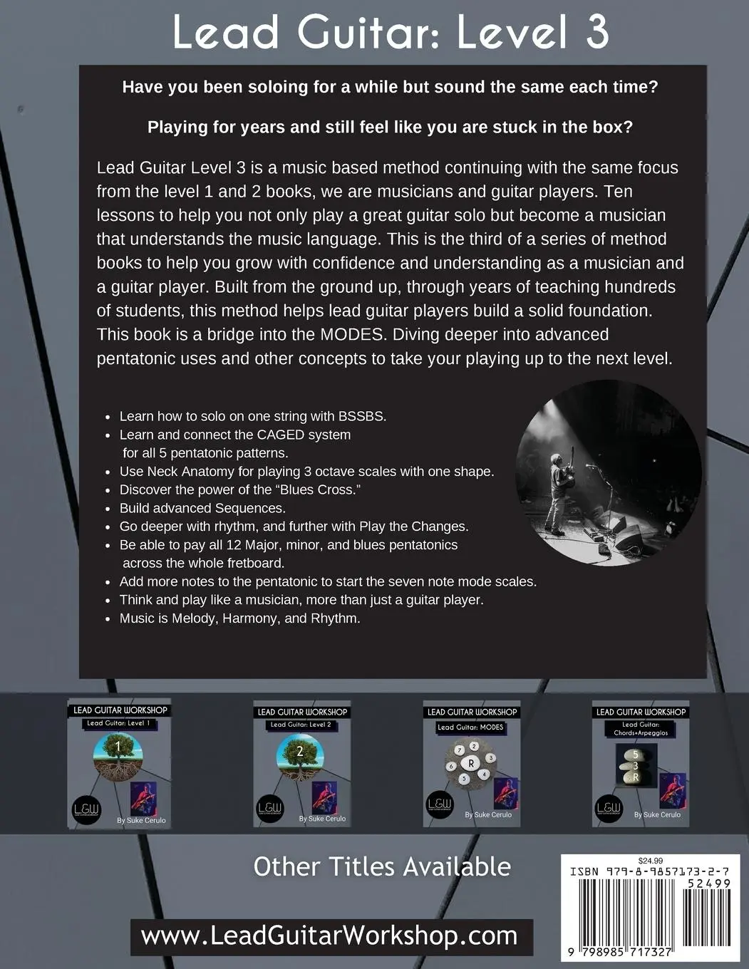 Rückseite: 9798985717327 | Lead Guitar Level 3 | Suke Cerulo | Taschenbuch | Englisch | 2022