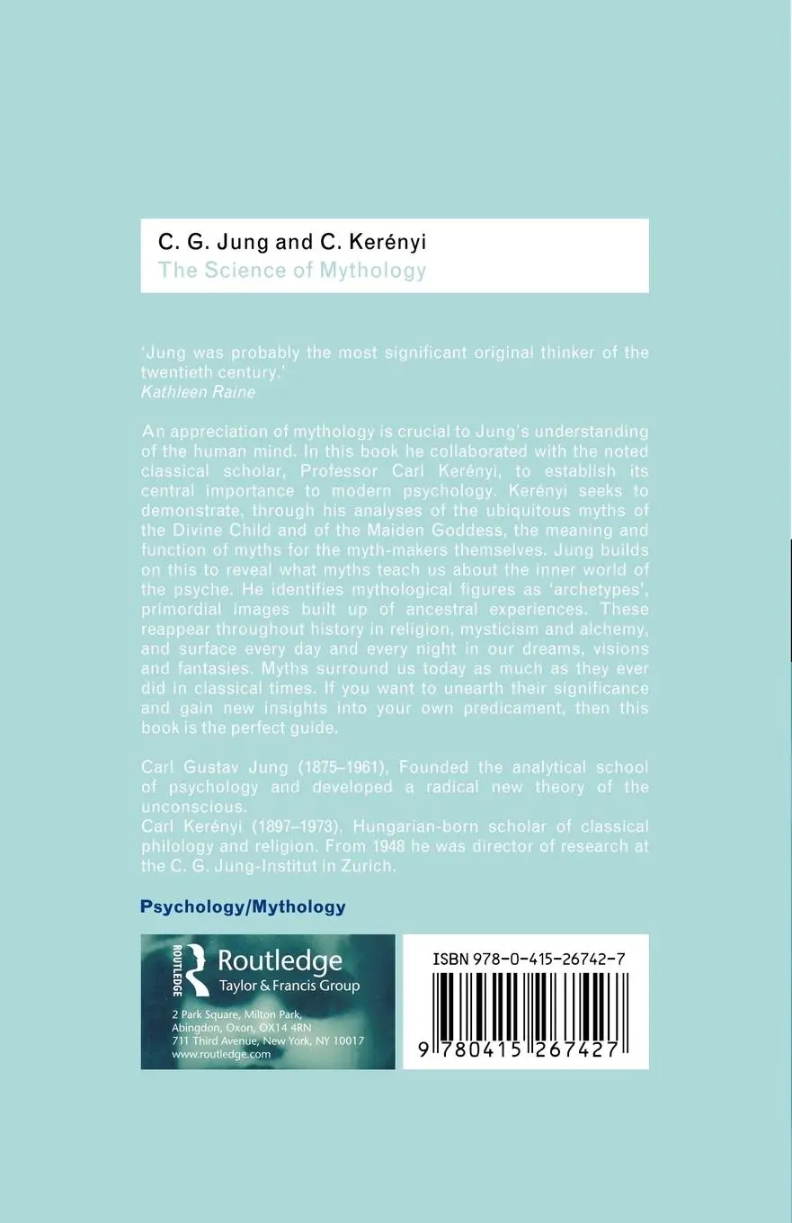 Rückseite: 9780415267427 | Science of Mythology | Carl Gustav Jung (u. a.) | Taschenbuch | 2001