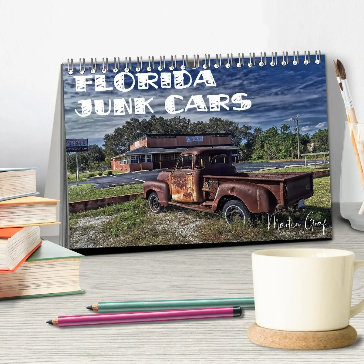 Bild: 9783457547427 | Florida Junk Cars (Tischkalender 2026 DIN A5 quer), CALVENDO...