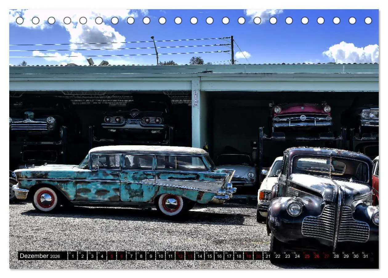 Bild: 9783457547427 | Florida Junk Cars (Tischkalender 2026 DIN A5 quer), CALVENDO...