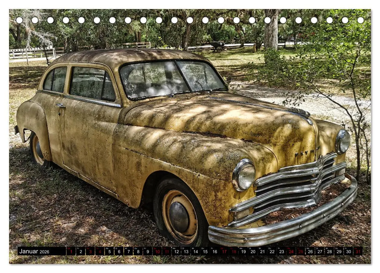 Bild: 9783457547427 | Florida Junk Cars (Tischkalender 2026 DIN A5 quer), CALVENDO...