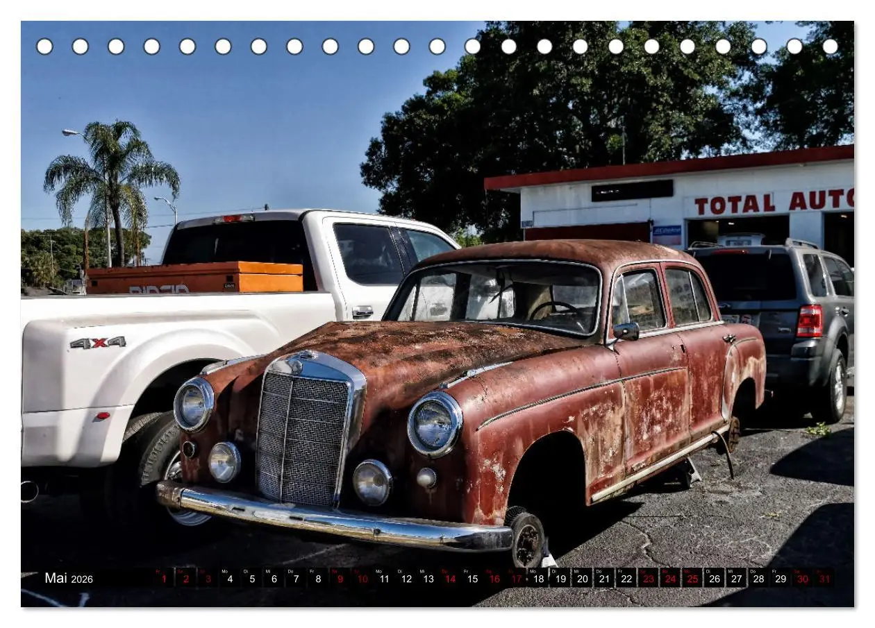 Bild: 9783457547427 | Florida Junk Cars (Tischkalender 2026 DIN A5 quer), CALVENDO...