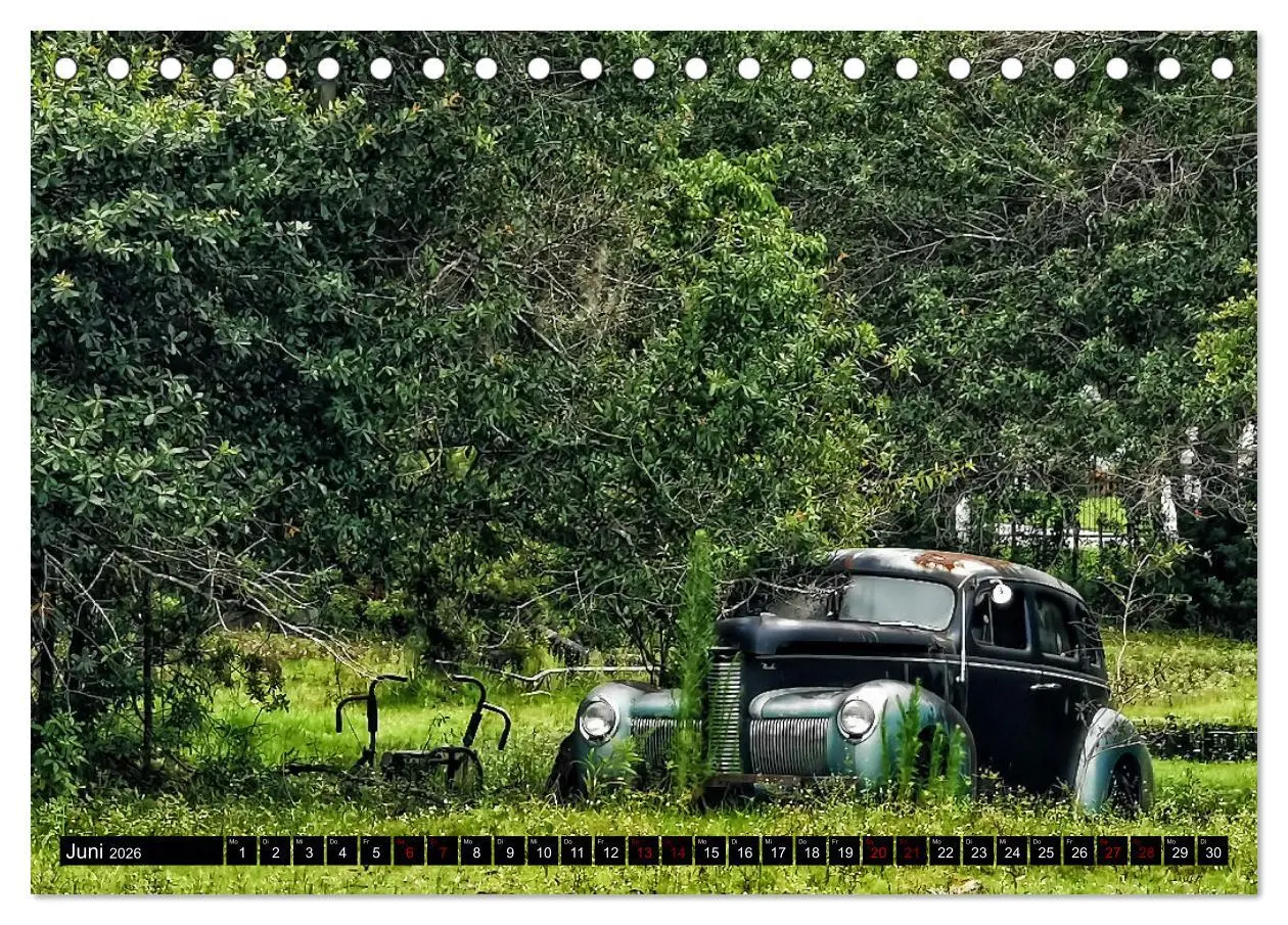 Bild: 9783457547427 | Florida Junk Cars (Tischkalender 2026 DIN A5 quer), CALVENDO...