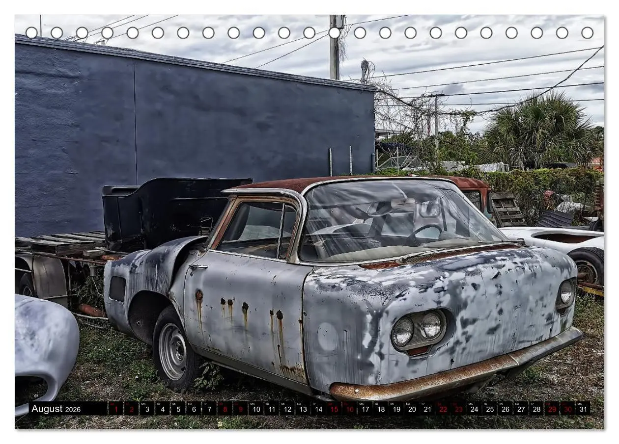 Bild: 9783457547427 | Florida Junk Cars (Tischkalender 2026 DIN A5 quer), CALVENDO...
