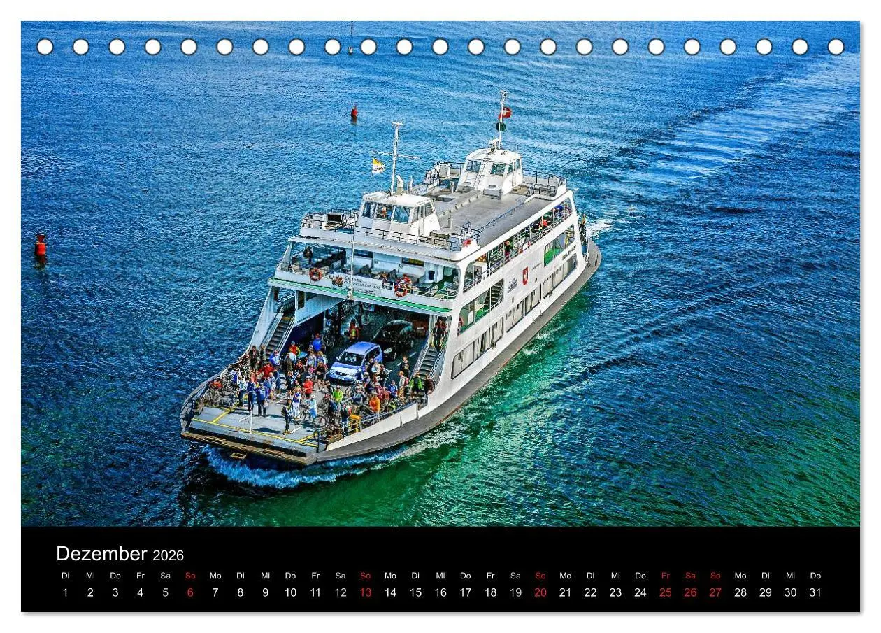 Bild: 9783516017427 | Bodensee-Schiffe und Boote (Tischkalender 2026 DIN A5 quer),...