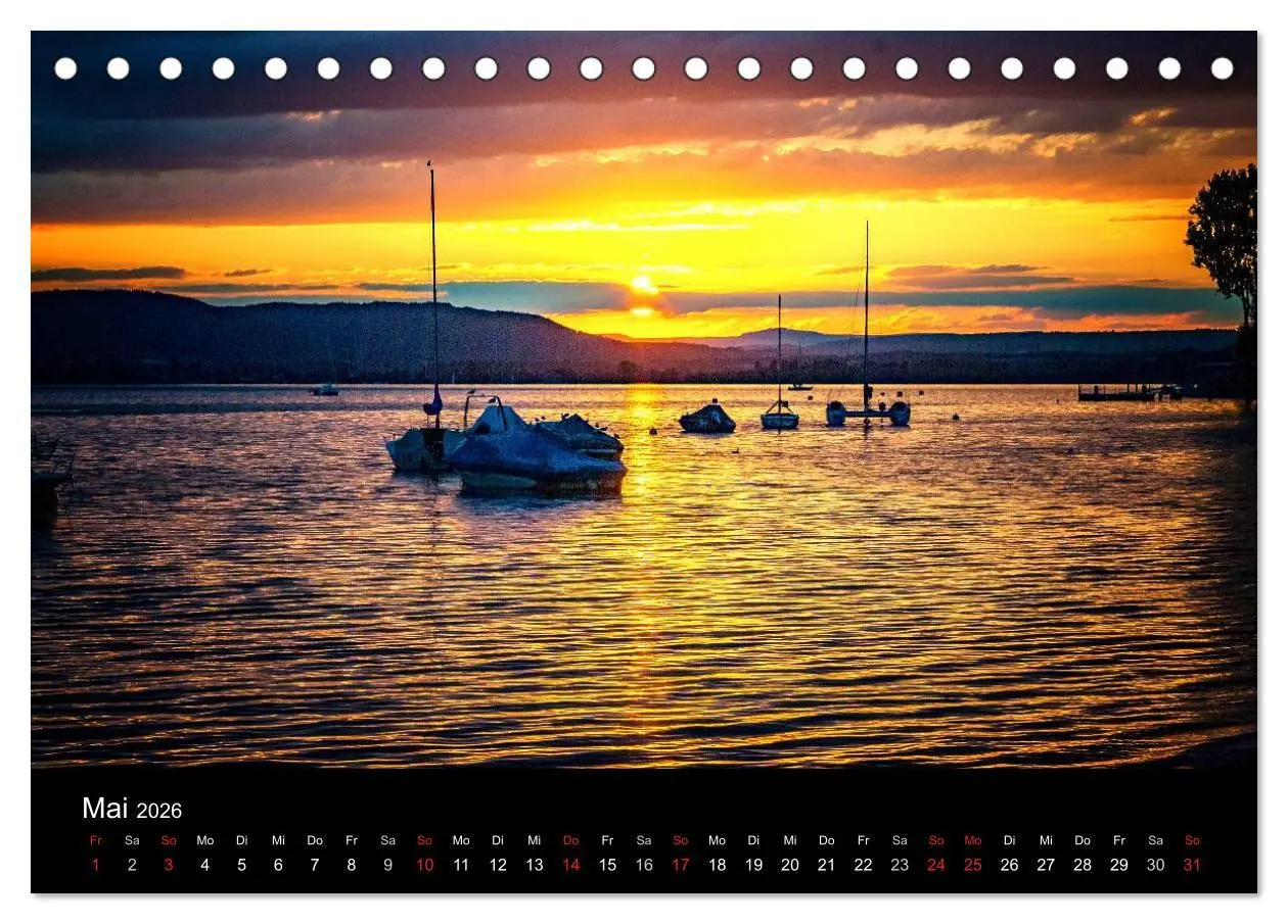Bild: 9783516017427 | Bodensee-Schiffe und Boote (Tischkalender 2026 DIN A5 quer),...