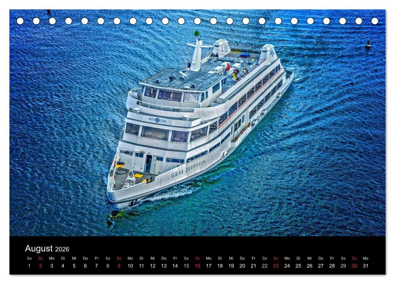 Bild: 9783516017427 | Bodensee-Schiffe und Boote (Tischkalender 2026 DIN A5 quer),...