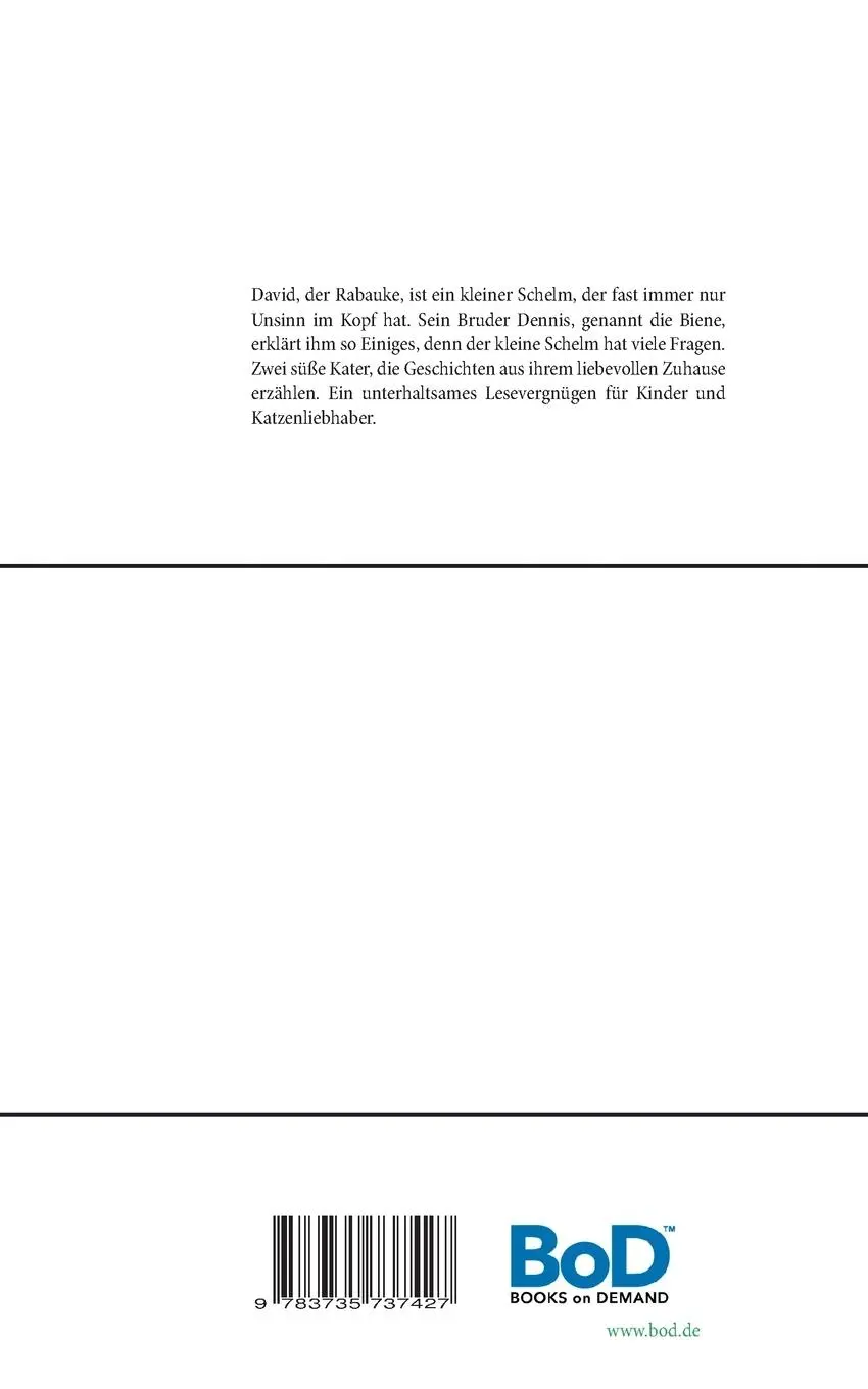 Rückseite: 9783735737427 | Der Rabauke und die Biene | Anna Maria Kuppe | Taschenbuch | 84 S.