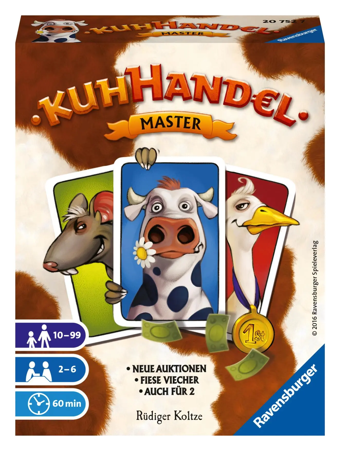Cover: 4005556207527 | Kuhhandel Master Ravensburger® Kartenspiele | Spiel | 20752 | Deutsch