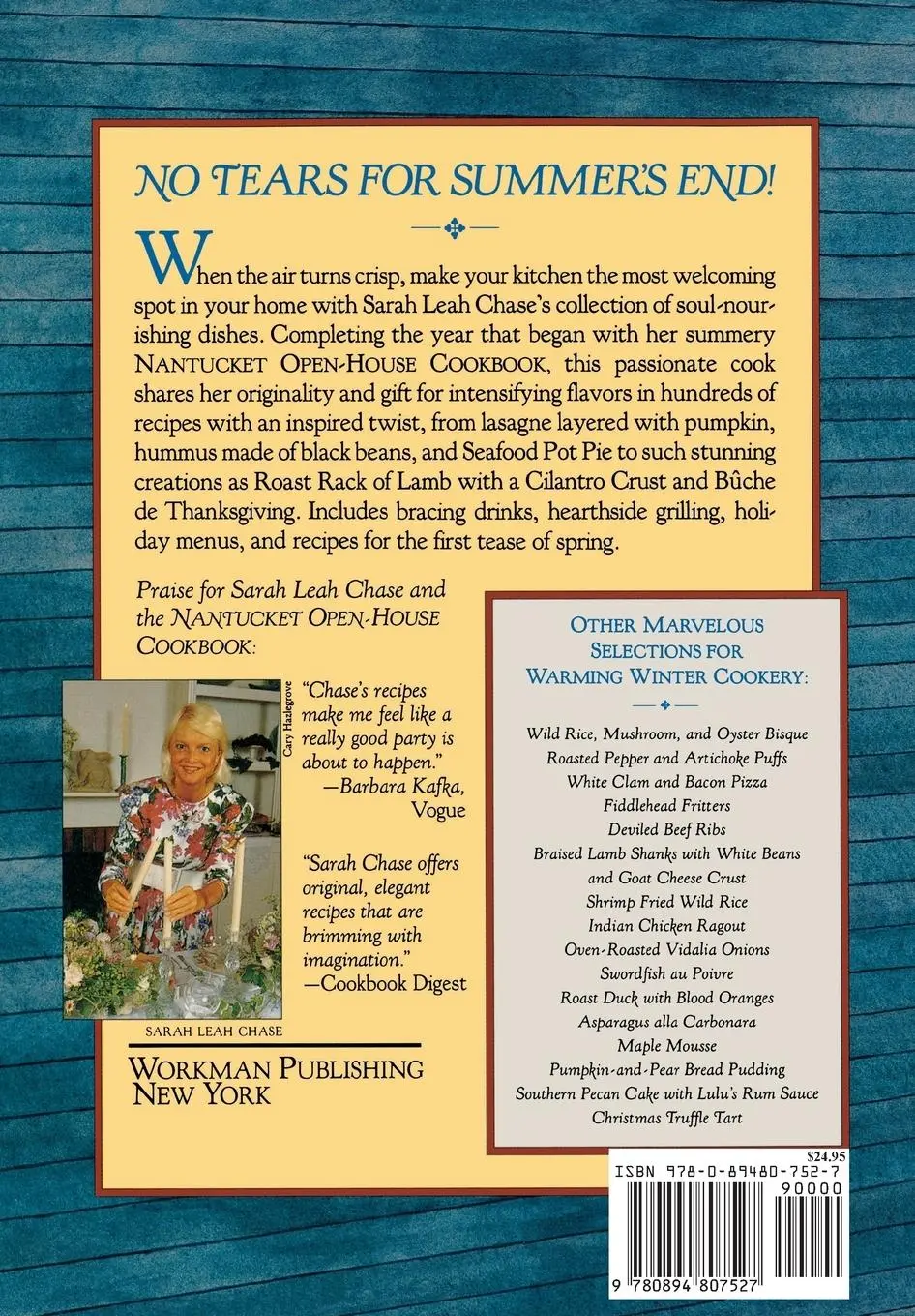 Rückseite: 9780894807527 | Cold-Weather Cooking | Sarah Leah Chase | Taschenbuch | Paperback