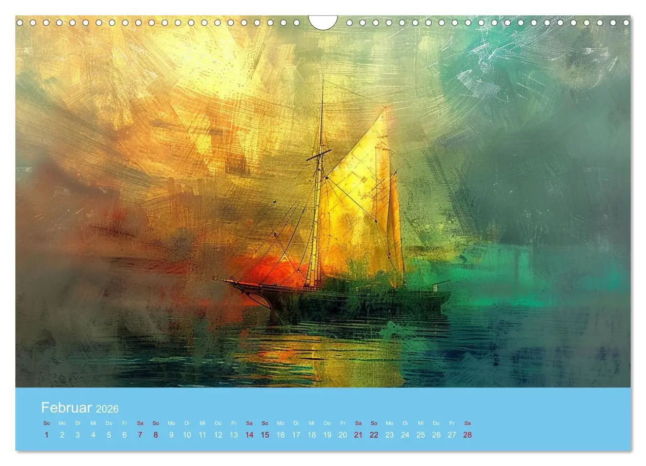 Bild: 9783457397527 | Das trunkene Schiff mit Bildern im William Turner-Stil...