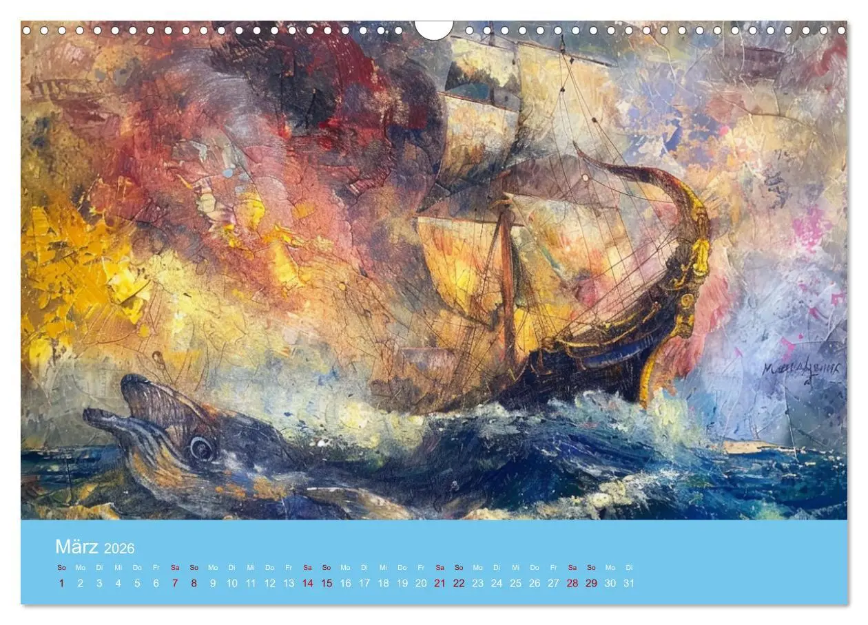 Bild: 9783457397527 | Das trunkene Schiff mit Bildern im William Turner-Stil...