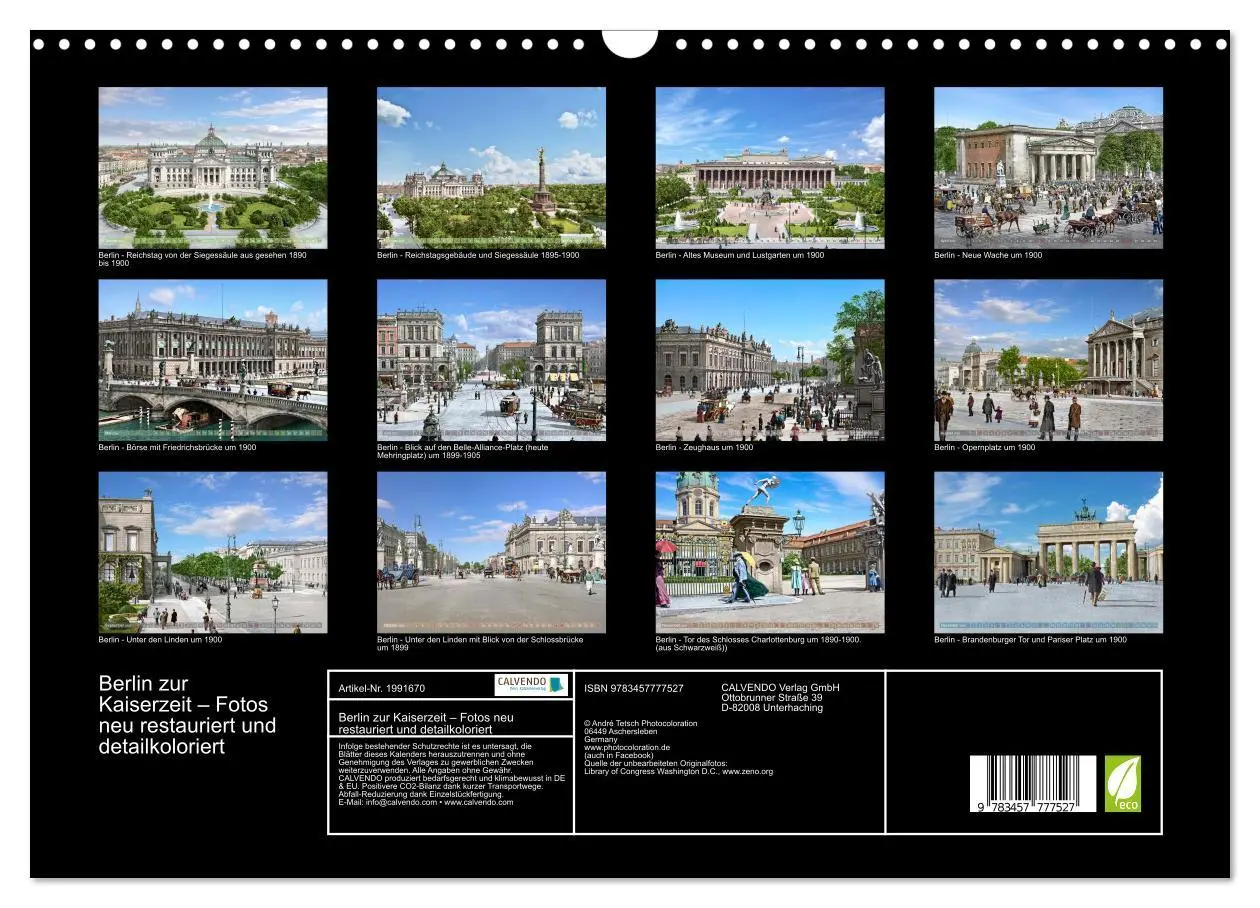 Bild: 9783457777527 | Berlin zur Kaiserzeit - Fotos neu restauriert und detailkoloriert...