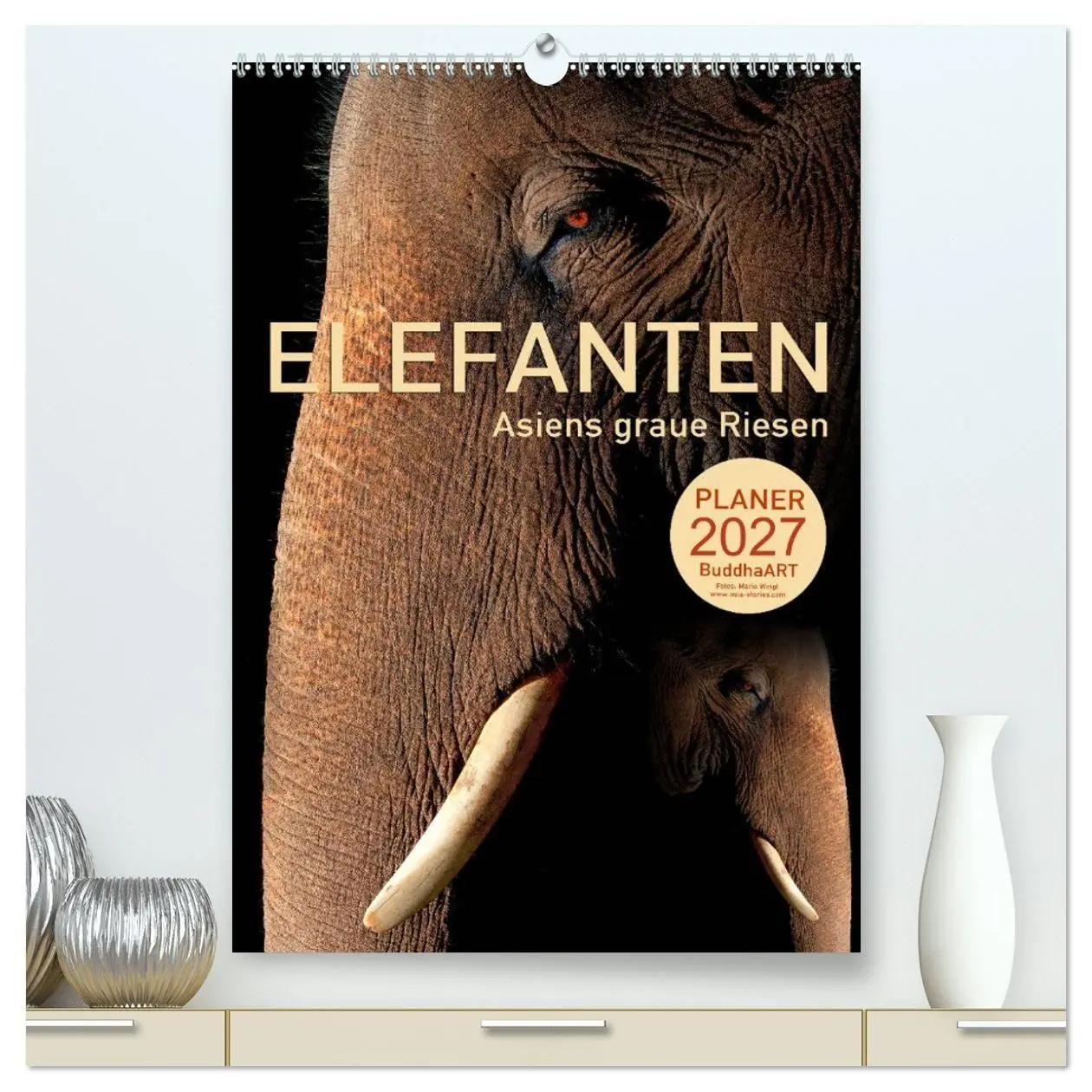 Cover: 9783569577527 | ELEFANTEN - Asiens graue Riesen (hochwertiger Premium Wandkalender...