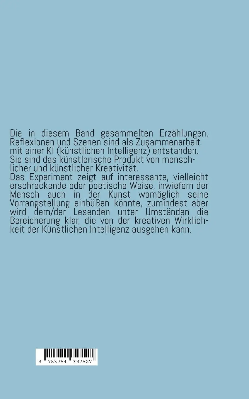 Rückseite: 9783754397527 | Solipsistische Merkwürdigkeiten | Gesammelte Erzählungen und Szenen