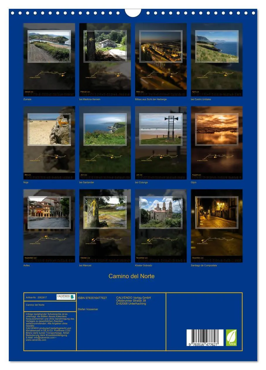 Bild: 9783516477627 | Camino del Norte (Wandkalender 2026 DIN A3 hoch), CALVENDO...