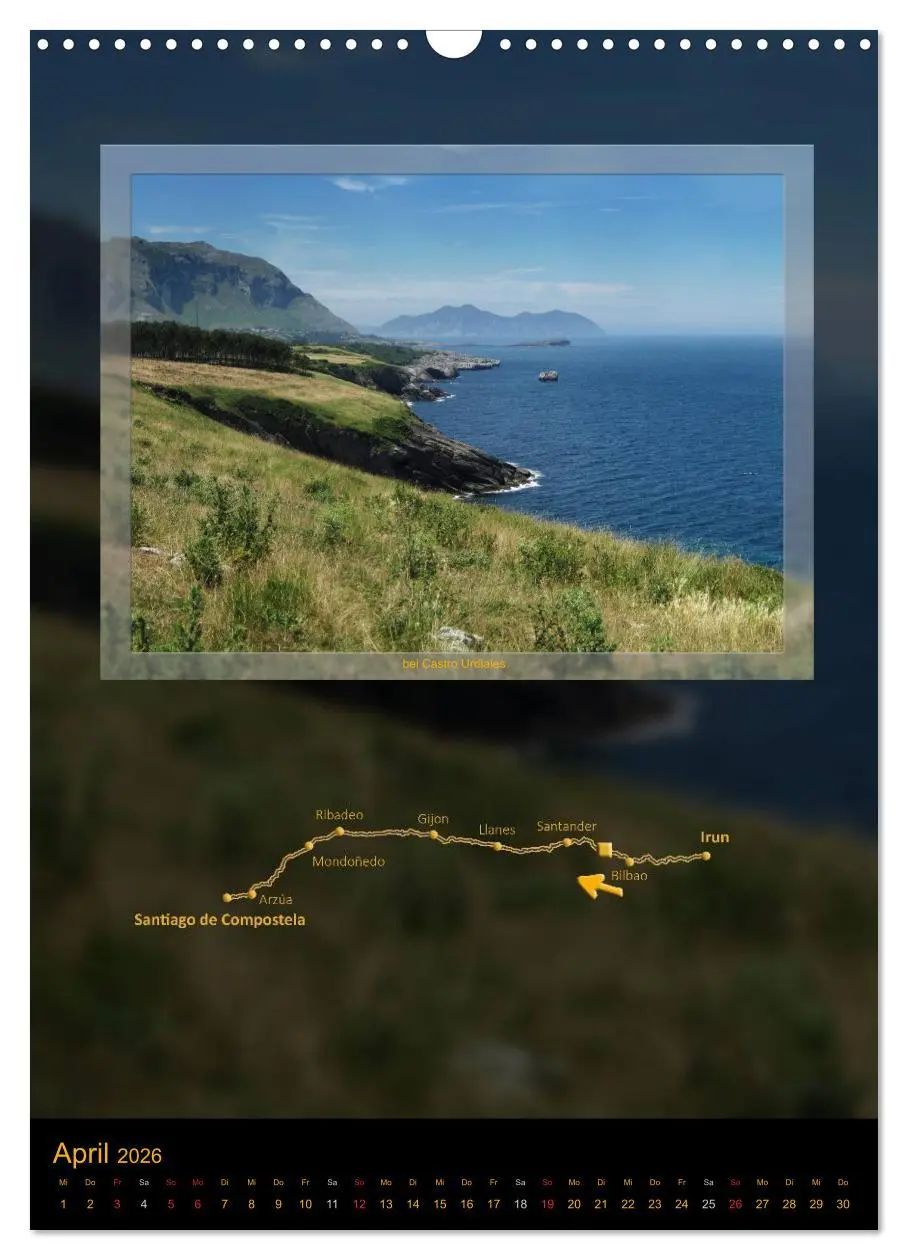 Bild: 9783516477627 | Camino del Norte (Wandkalender 2026 DIN A3 hoch), CALVENDO...