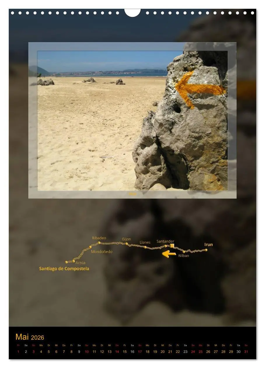 Bild: 9783516477627 | Camino del Norte (Wandkalender 2026 DIN A3 hoch), CALVENDO...