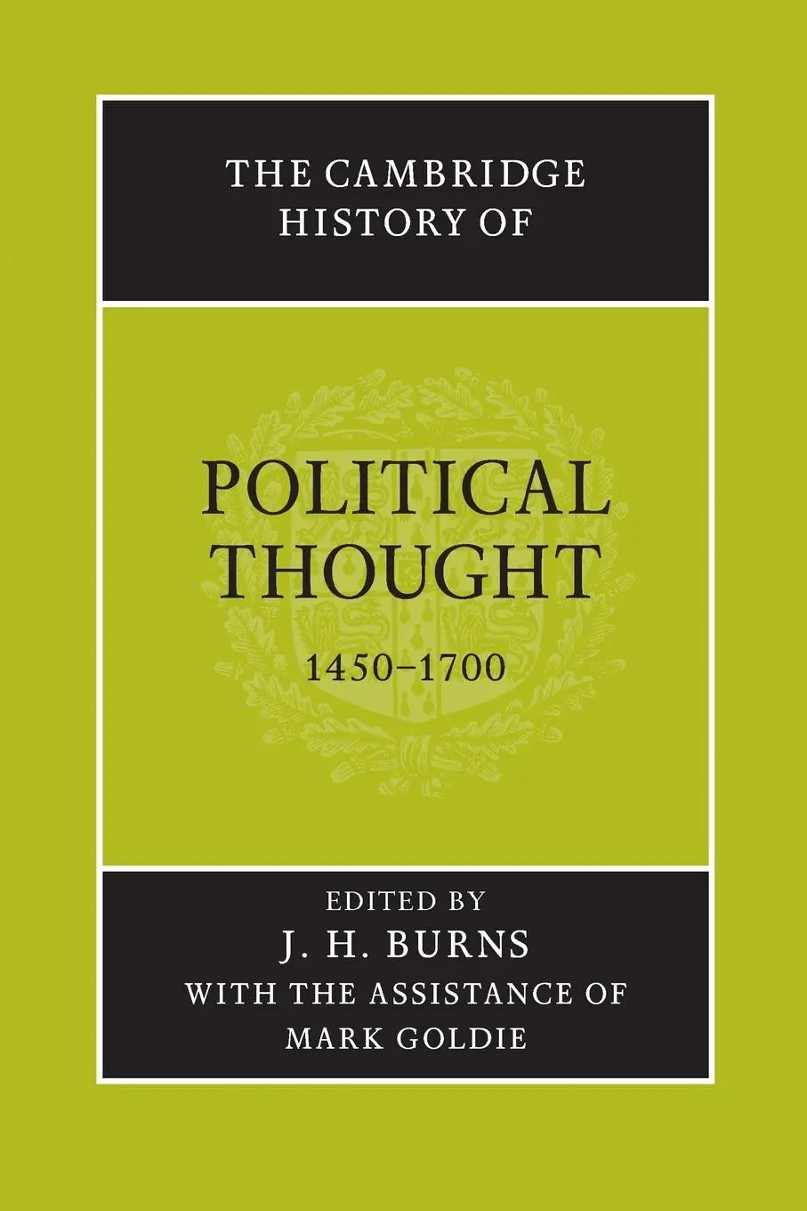 Cover: 9780521477727 | The Cambridge History of Political Thought 1450 1700 | Burns (u. a.)