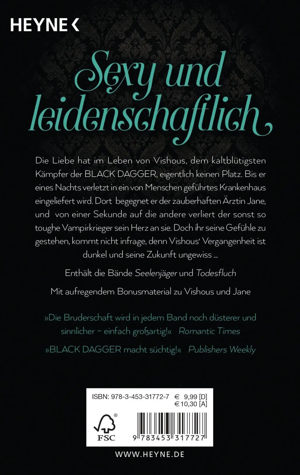 Bild: 9783453317727 | Black Dagger - Vishous &amp; Jane | BLACK DAGGER Doppelbände 05 | Ward