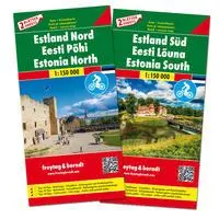 Cover: 9783707917727 | Estland Nord und Süd, Autokarten Set 1:150.000 | (Land-)Karte | 2018