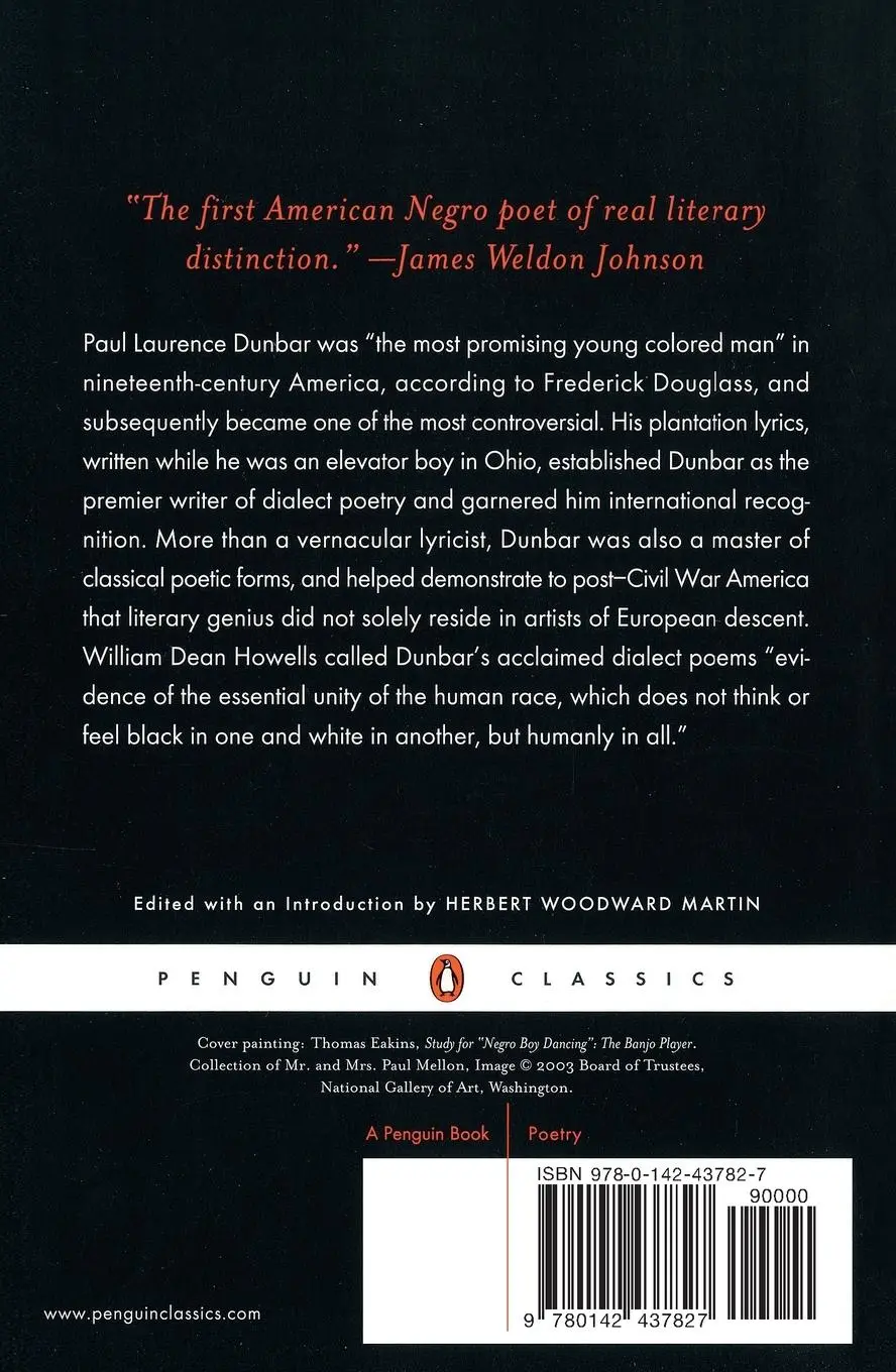 Rückseite: 9780142437827 | Selected Poems | Paul Laurence Dunbar | Taschenbuch | Englisch | 2004