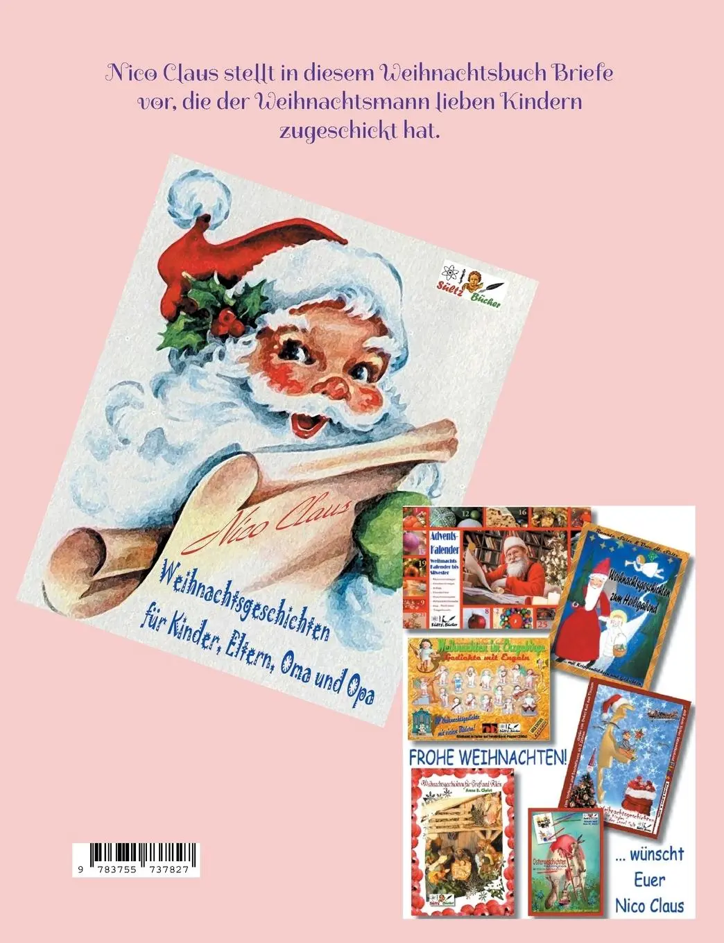 Rückseite: 9783755737827 | Weihnachtsbriefe vom Weihnachtsmann - Zum Lesen für Kinder, Eltern,...