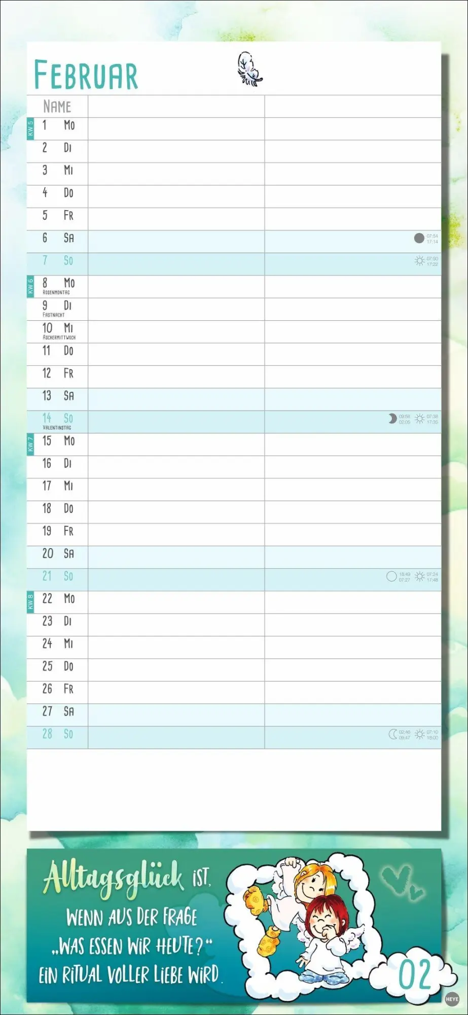 Bild: 9783756417827 | Schutzengel Planer für zwei 2027 | Heye | Kalender | Spiralbindung