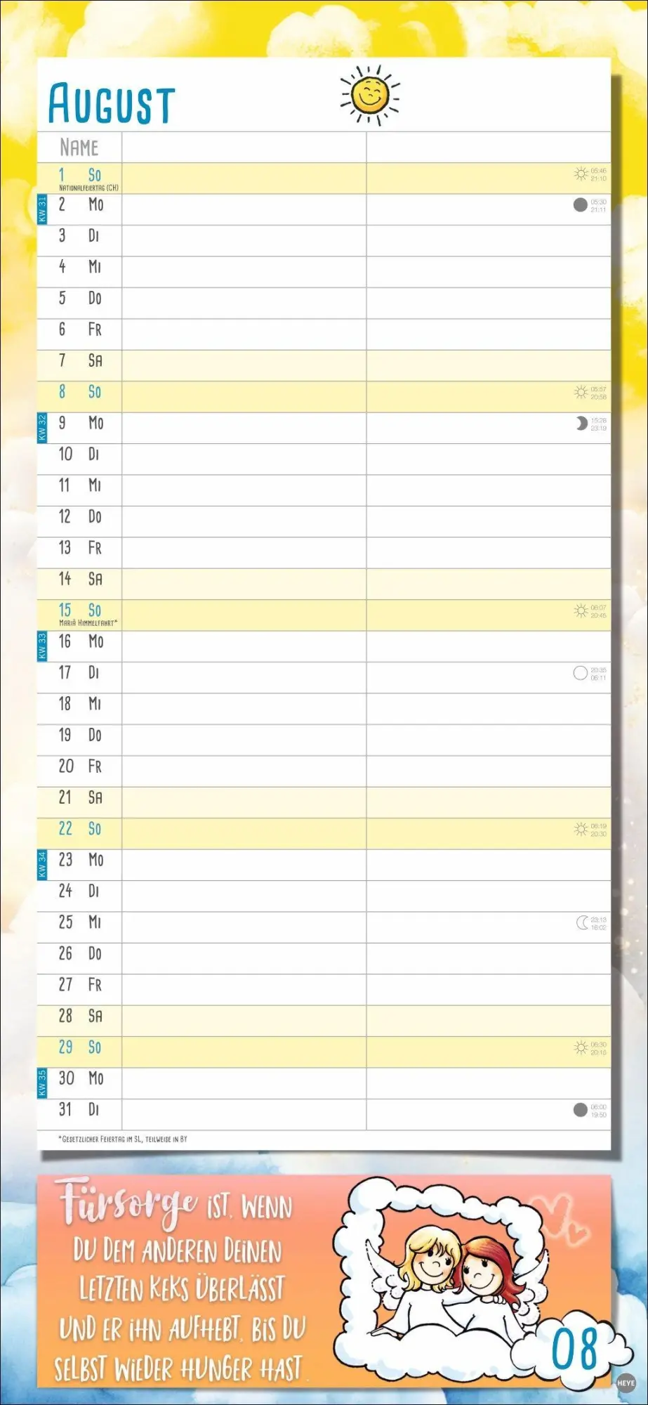 Bild: 9783756417827 | Schutzengel Planer für zwei 2027 | Heye | Kalender | Spiralbindung