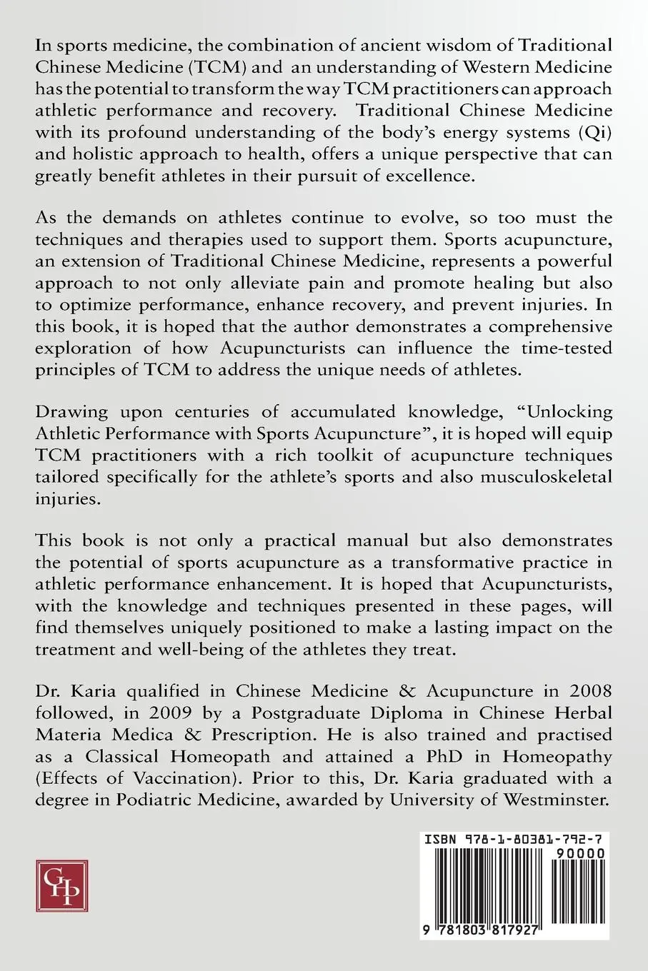 Rückseite: 9781803817927 | Acupuncture Sports Handbook | Sanjay Karia | Taschenbuch | Englisch