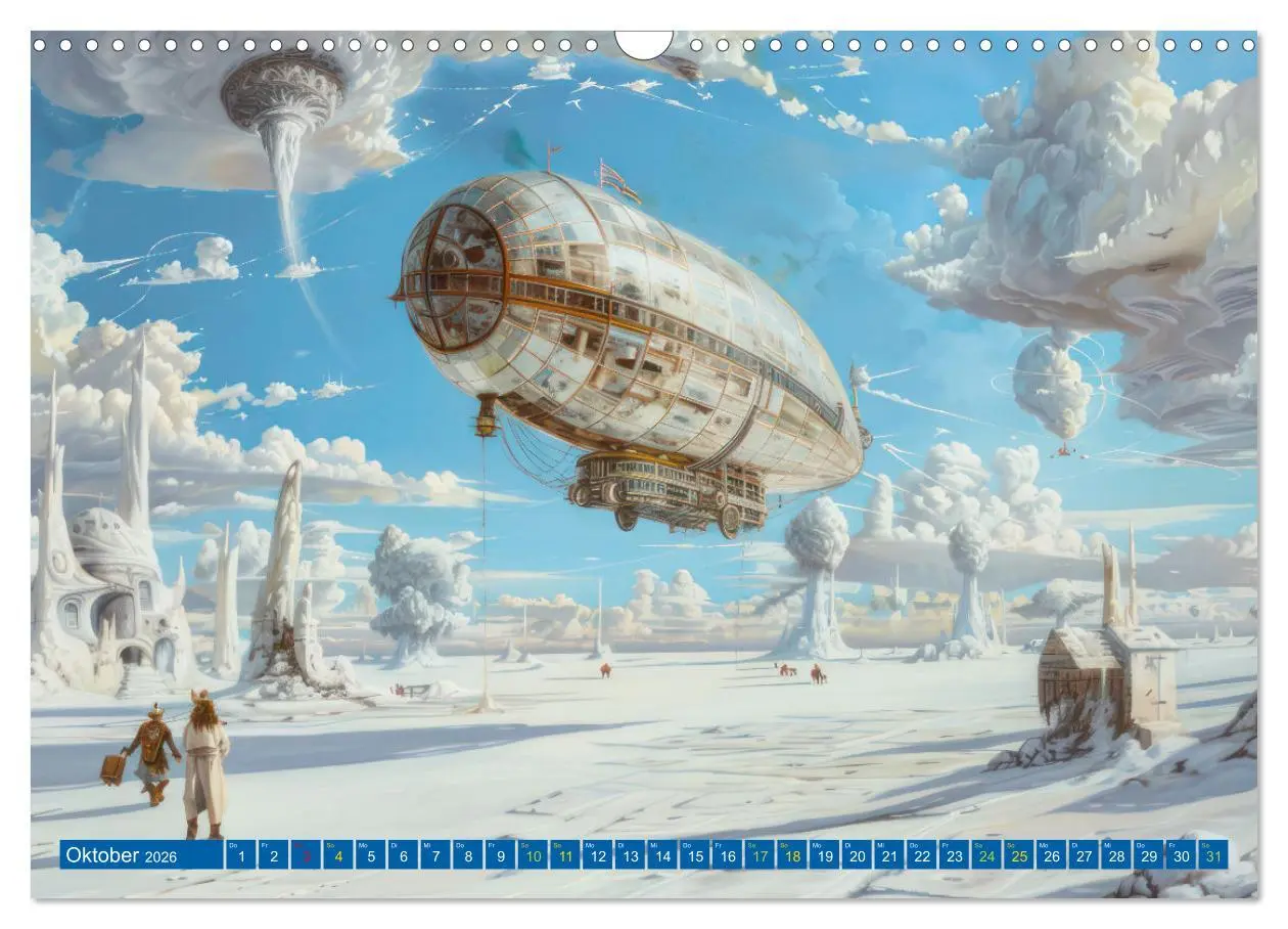 Bild: 9783457427927 | Steampunk Luftschiffe mit einer surrealen Note (Wandkalender 2026...