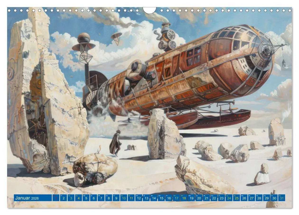 Bild: 9783457427927 | Steampunk Luftschiffe mit einer surrealen Note (Wandkalender 2026...
