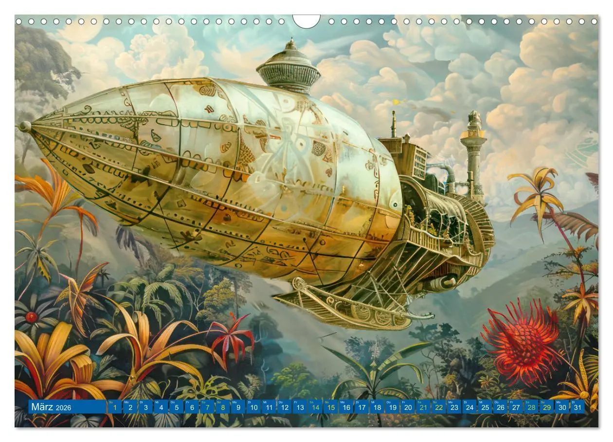 Bild: 9783457427927 | Steampunk Luftschiffe mit einer surrealen Note (Wandkalender 2026...