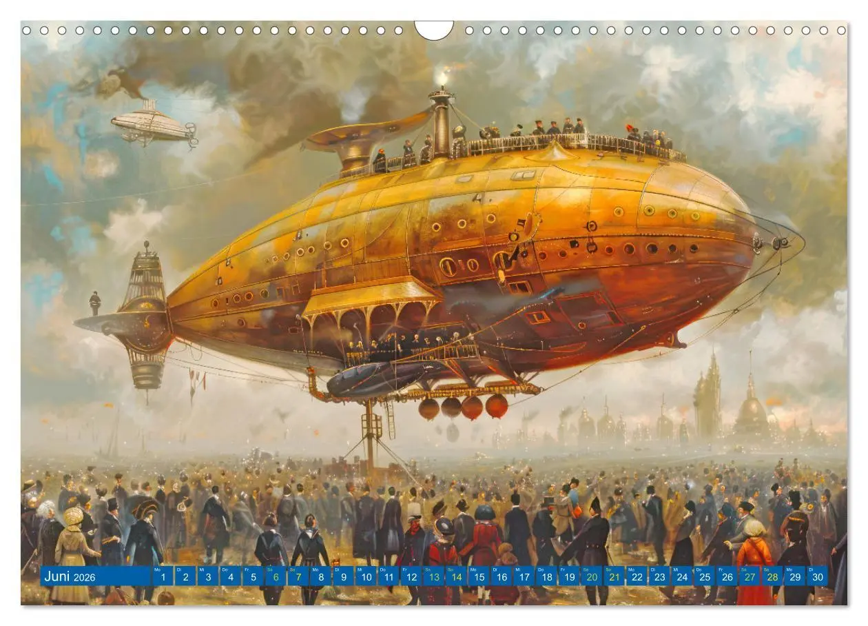 Bild: 9783457427927 | Steampunk Luftschiffe mit einer surrealen Note (Wandkalender 2026...