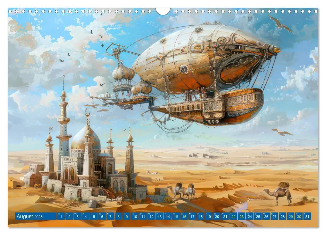 Bild: 9783457427927 | Steampunk Luftschiffe mit einer surrealen Note (Wandkalender 2026...