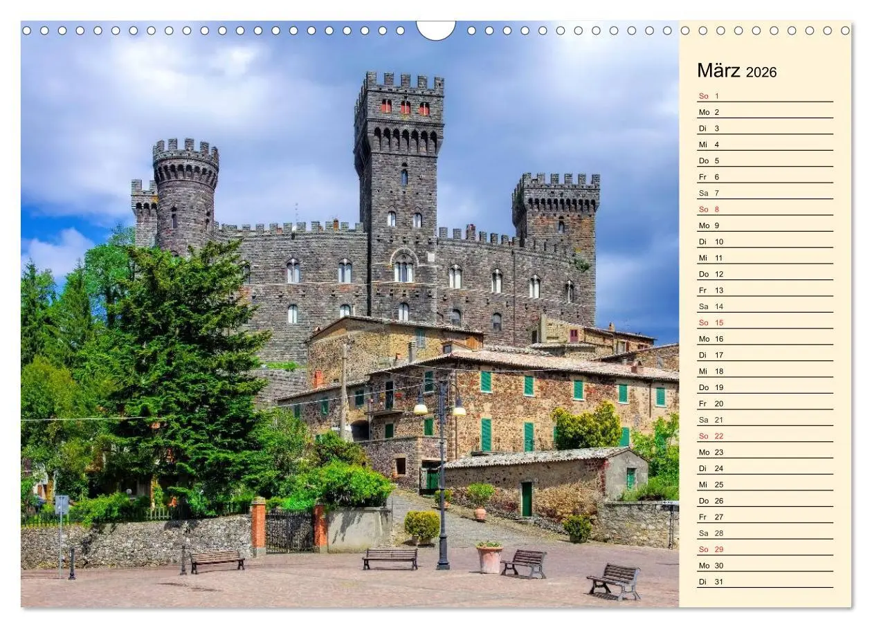 Bild: 9783457977927 | Burgen in Italien (Wandkalender 2026 DIN A3 quer), CALVENDO...