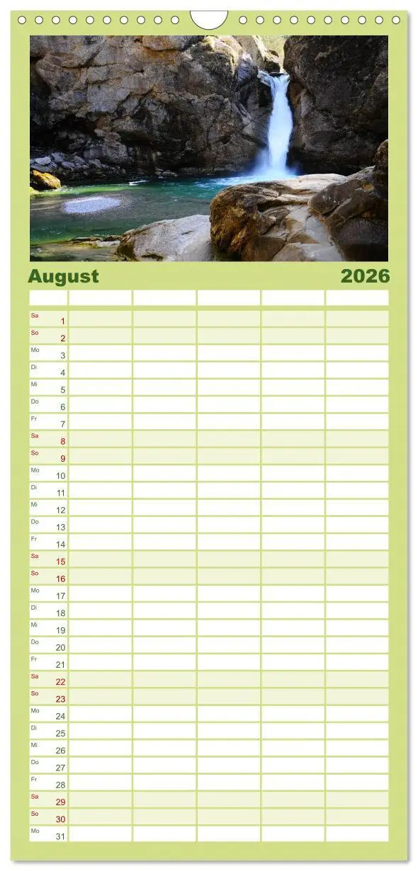 Bild: 9783516517927 | Familienplaner 2026 - Wo das Allgäu am schönsten ist mit 5 Spalten...