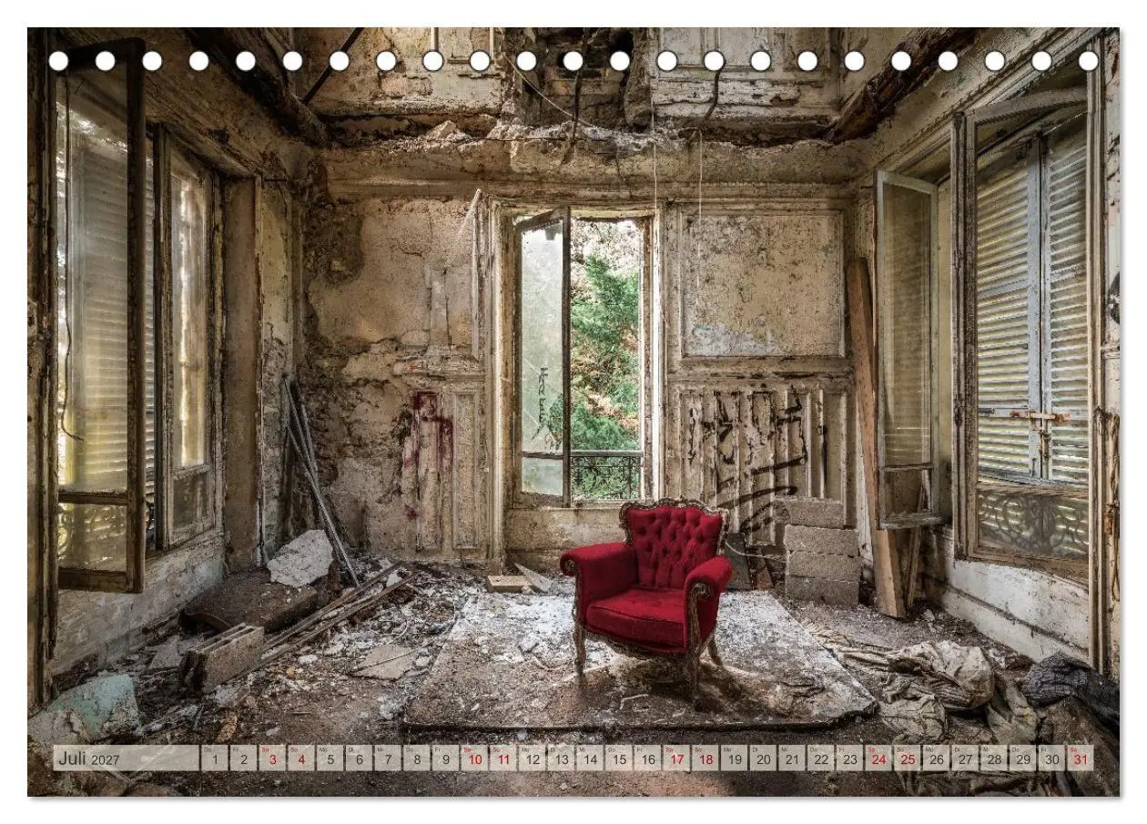 Bild: 9783569467927 | Lost Places - vergessene Schätze (Tischkalender 2027 DIN A5 quer),...