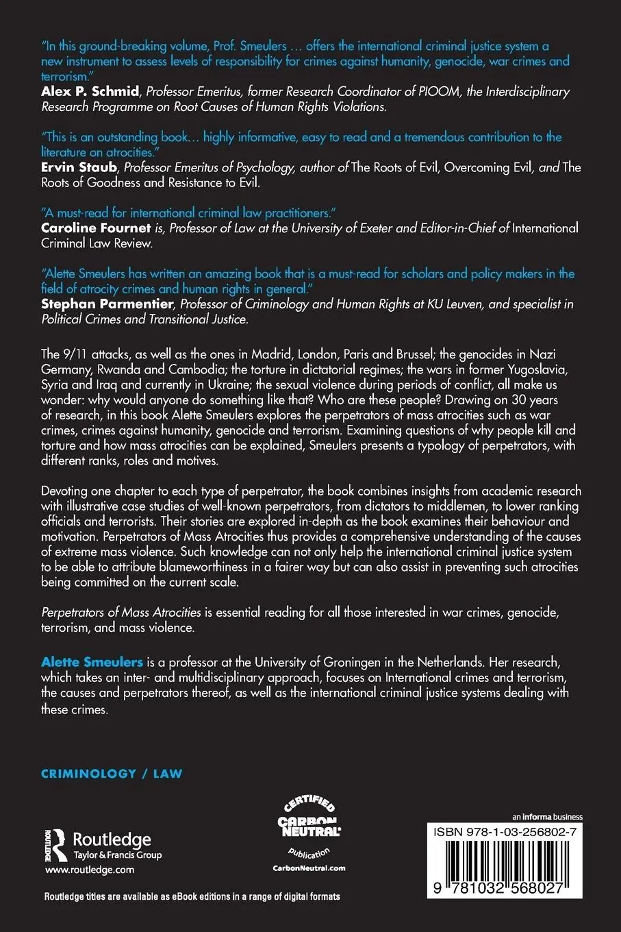 Rückseite: 9781032568027 | Perpetrators of Mass Atrocities | Terribly and Terrifyingly Normal?