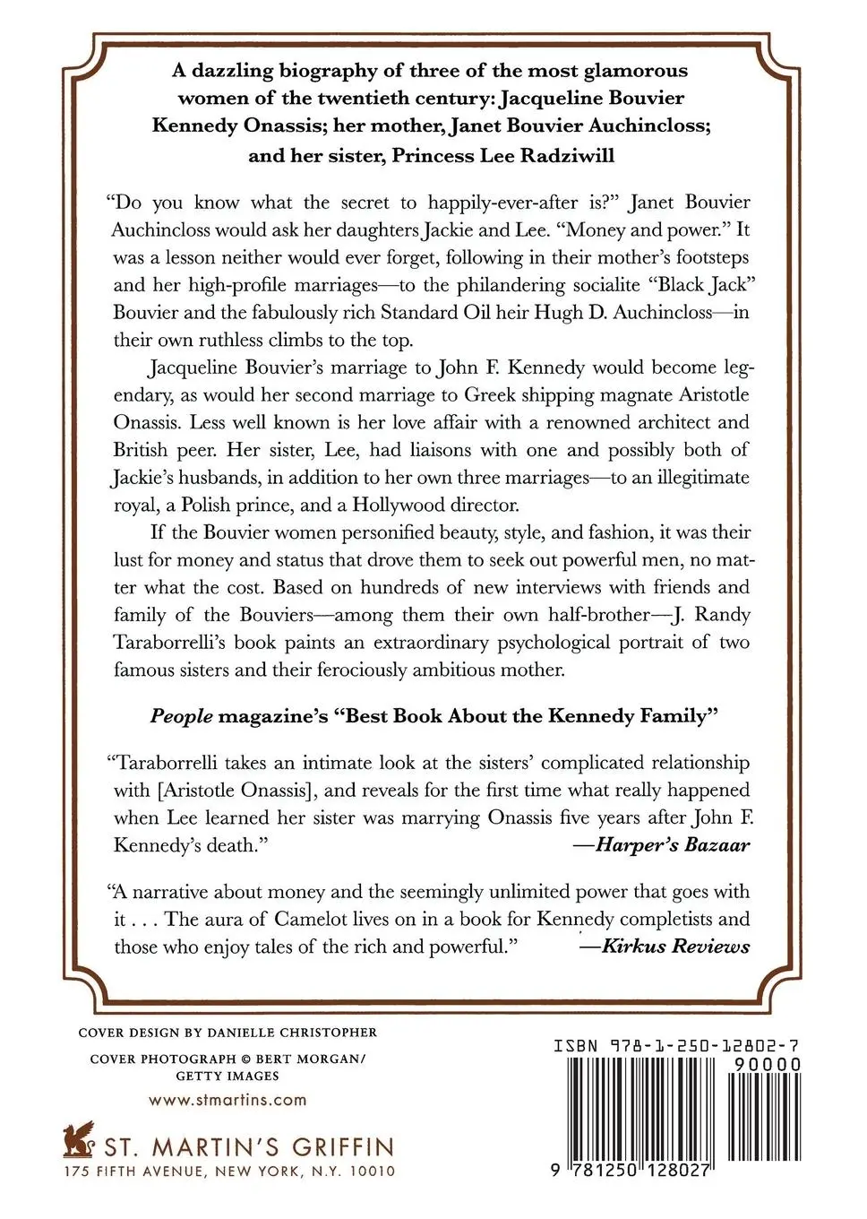 Rückseite: 9781250128027 | Jackie, Janet &amp; Lee | J. Randy Taraborrelli | Taschenbuch | Englisch