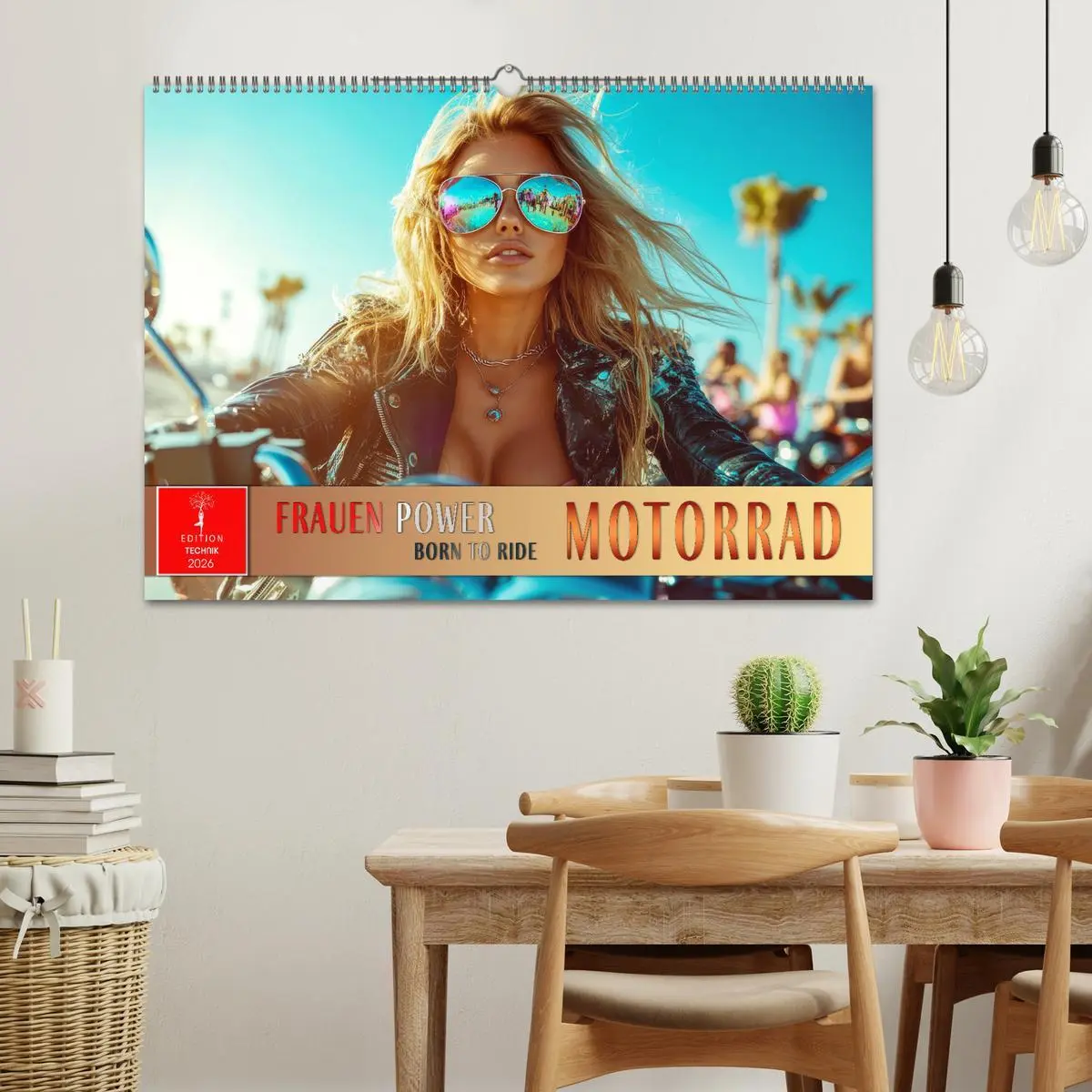 Bild: 9783457248027 | Frauen Power Motorrad (Wandkalender 2026 DIN A2 quer), CALVENDO...