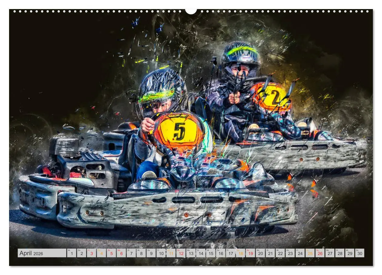 Bild: 9783457868027 | GoKart - extrem cool (Wandkalender 2026 DIN A2 quer), CALVENDO...
