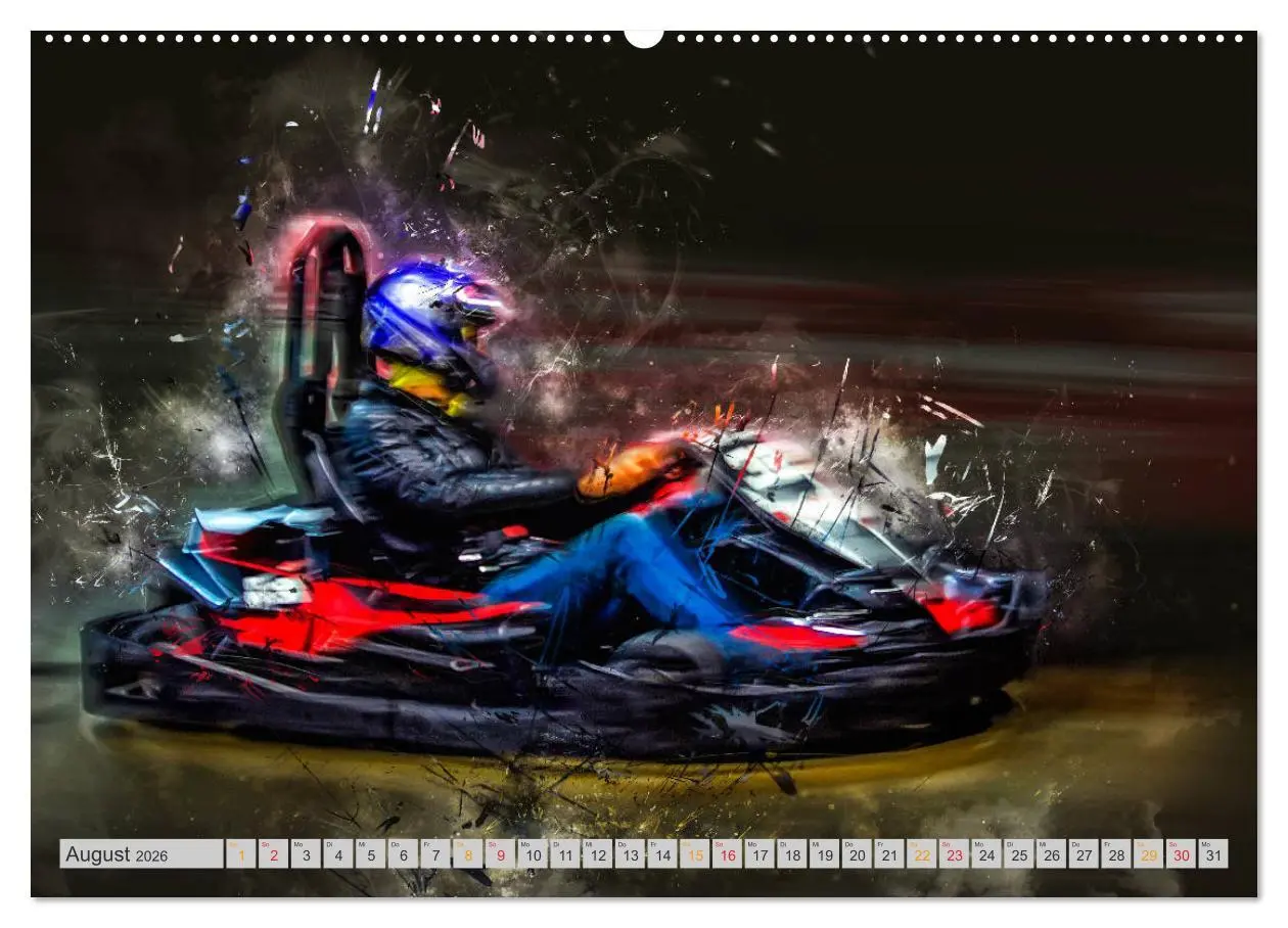 Bild: 9783457868027 | GoKart - extrem cool (Wandkalender 2026 DIN A2 quer), CALVENDO...