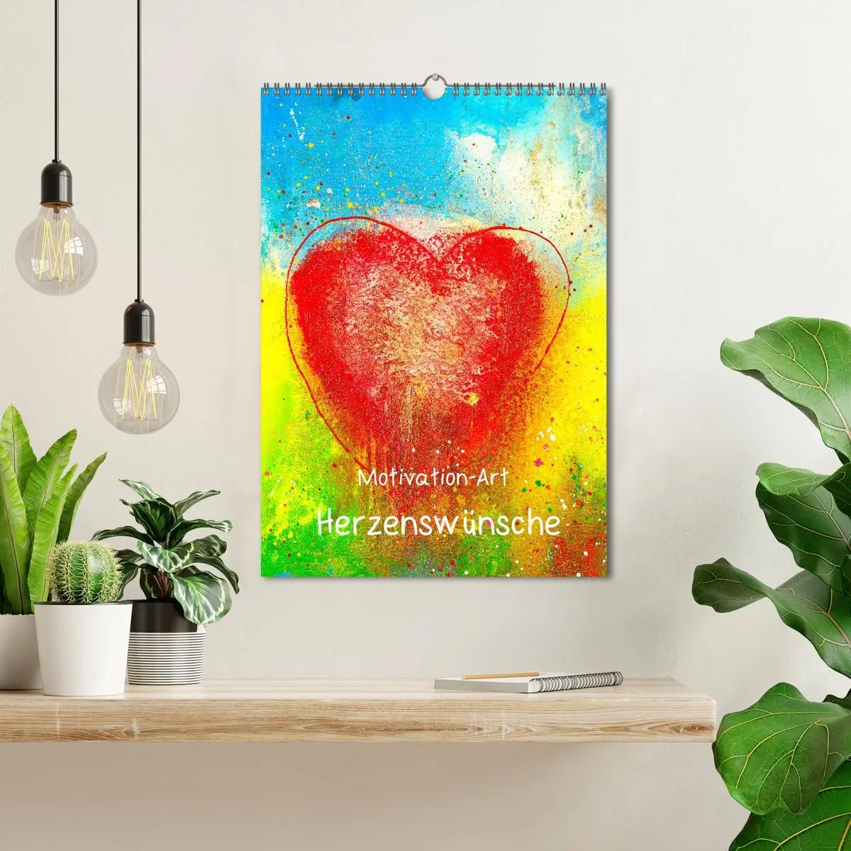 Bild: 9783516408027 | Motivation-Art Herzenswünsche (Wandkalender 2026 DIN A3 hoch),...