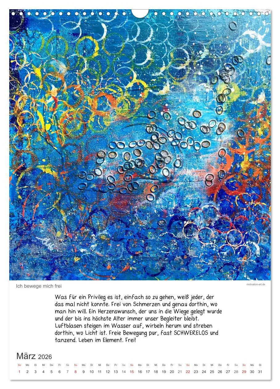 Bild: 9783516408027 | Motivation-Art Herzenswünsche (Wandkalender 2026 DIN A3 hoch),...