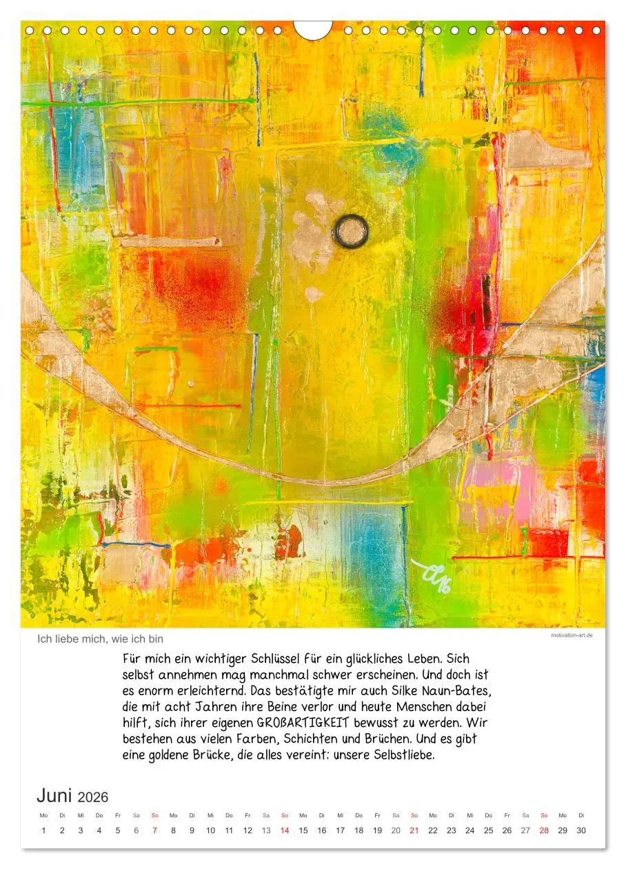 Bild: 9783516408027 | Motivation-Art Herzenswünsche (Wandkalender 2026 DIN A3 hoch),...