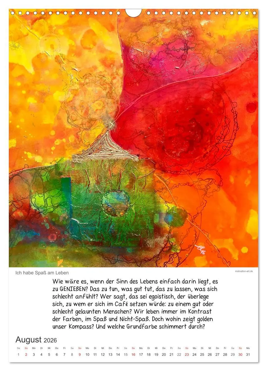Bild: 9783516408027 | Motivation-Art Herzenswünsche (Wandkalender 2026 DIN A3 hoch),...