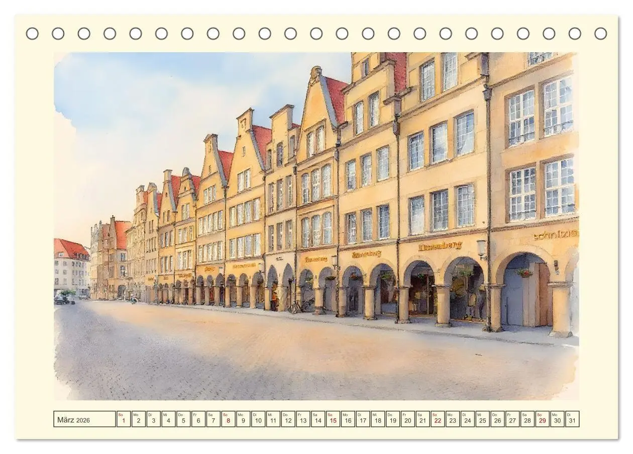 Bild: 9783516718027 | Liebenswerte Stadt Münster (Tischkalender 2026 DIN A5 quer),...