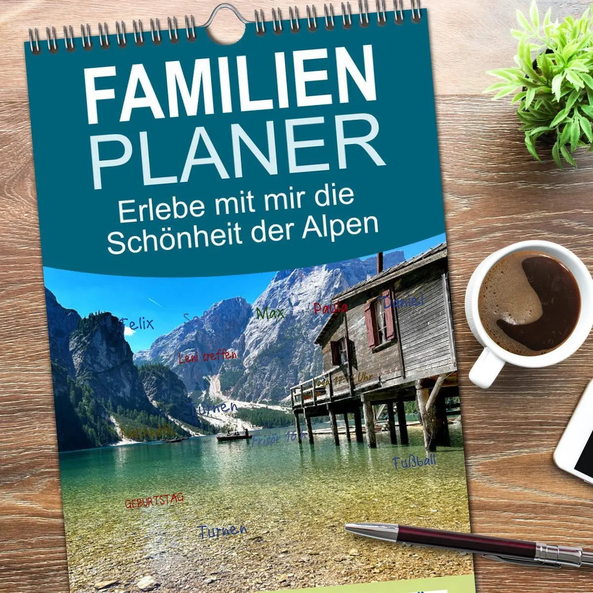 Bild: 9783516498127 | Familienplaner 2026 - Erlebe mit mir die Schönheit der Alpen mit 5...